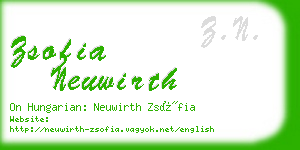 zsofia neuwirth business card